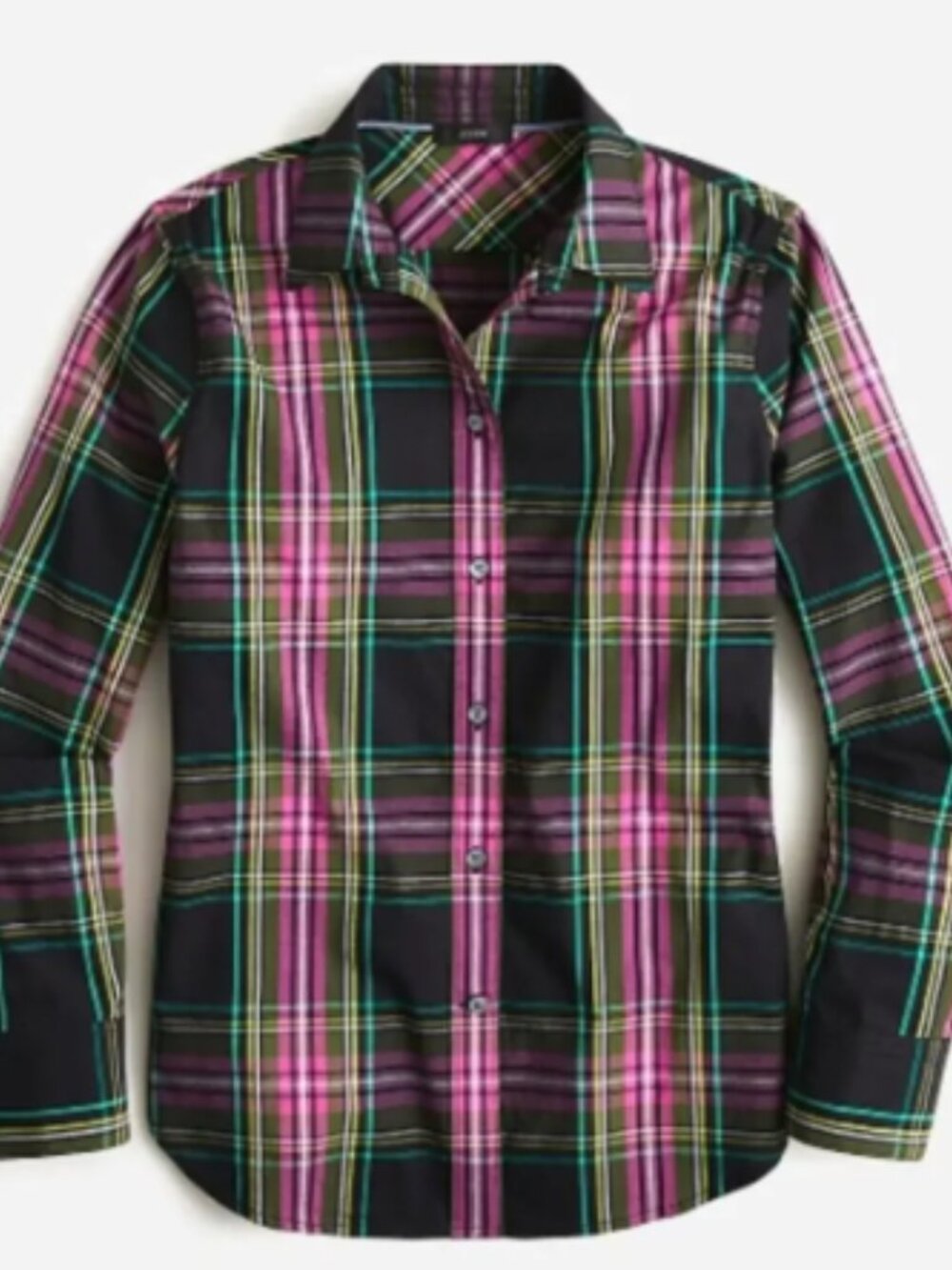 J. Crew Slim-fit Button Down Shirt in Pink Stewart Tartan Size 2